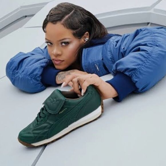 NWOT 2023 Puma Fenty x Wmns Avanti L 'Dark Myrtle' Leather sz 7 NWOT - Picture 4 of 10